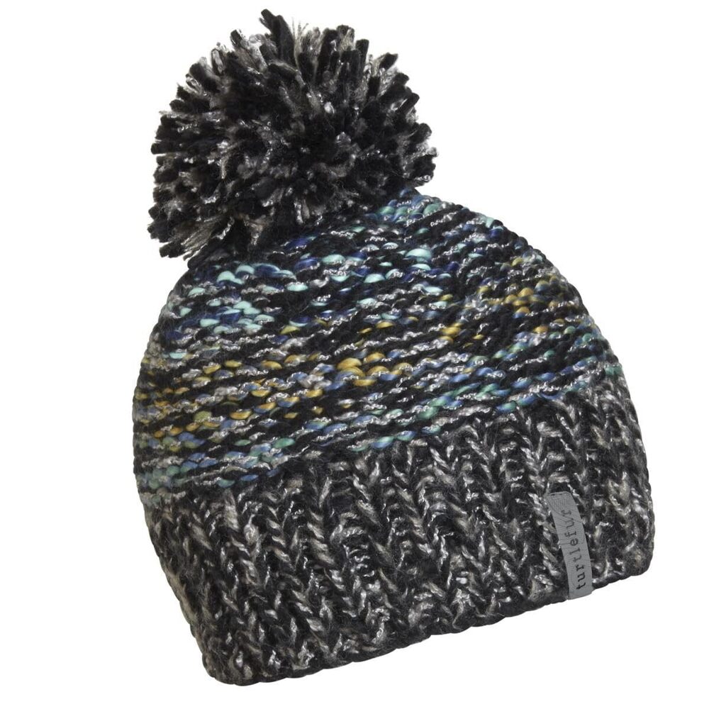 4317 Firefly Knit Pom Beanie, Black